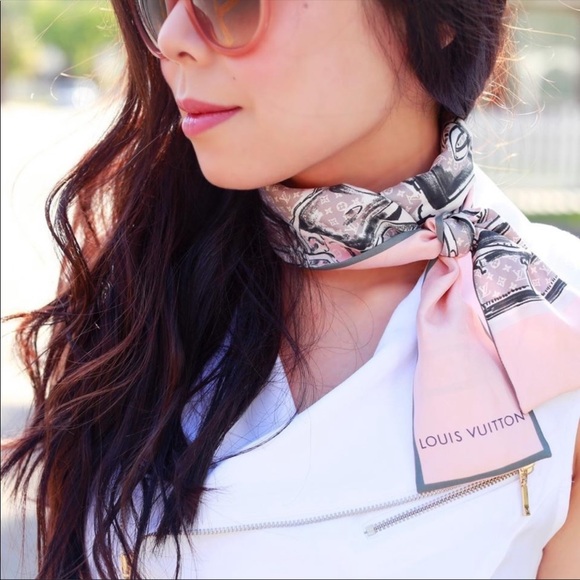 Louis Vuitton Accessories - {Louis Vuitton} Silk Bags Pink Bandeau